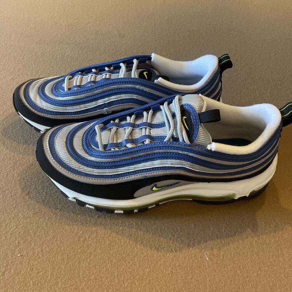 Nike women's Air Max 97 OG Atlantic Blue Voltage Yellow - Dq9131-400 size 9
